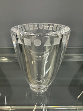 Load image into Gallery viewer, Trio of Etched Crystal Vases by Ward Bennett for Sasaki