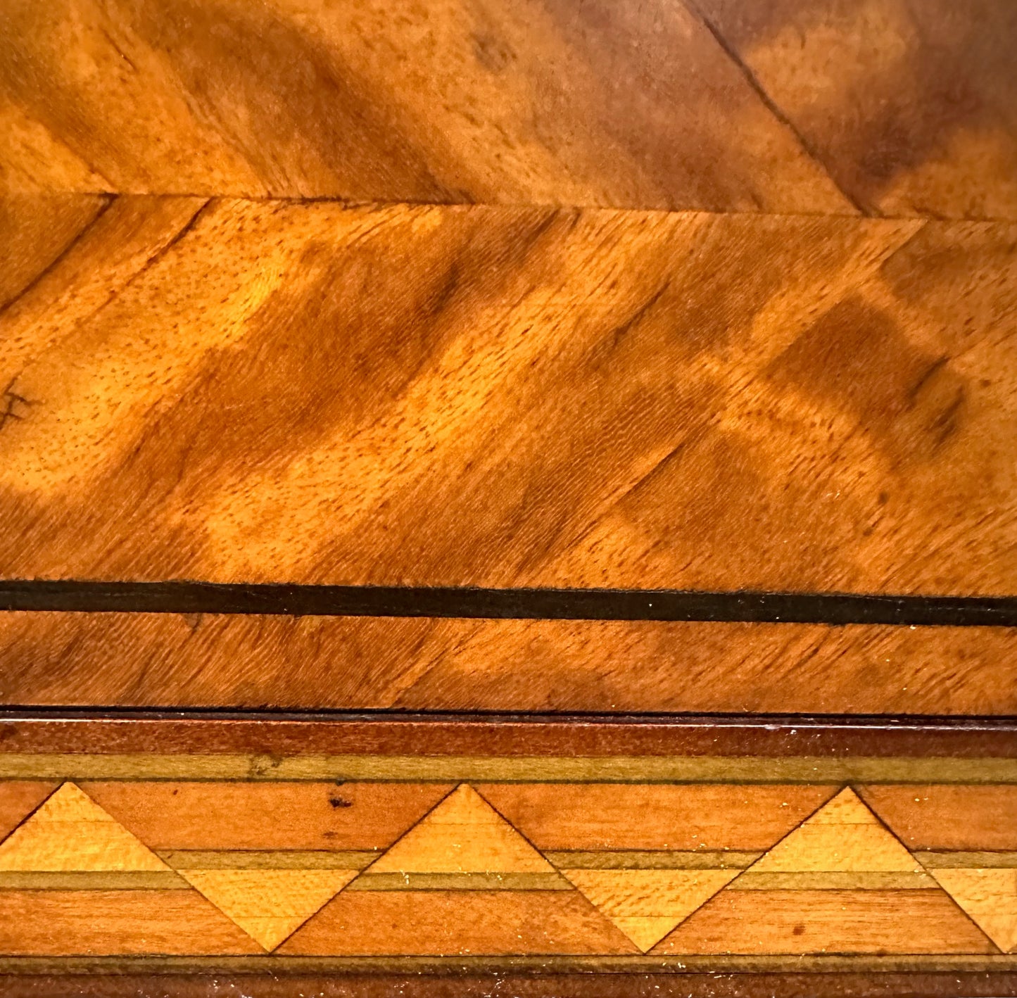 Art Deco Vanity by J.B. Van Sciver with Parquetry Inlay Donald Deskey Style