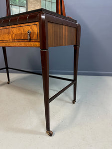 Art Deco Vanity by J.B. Van Sciver with Parquetry Inlay Donald Deskey Style