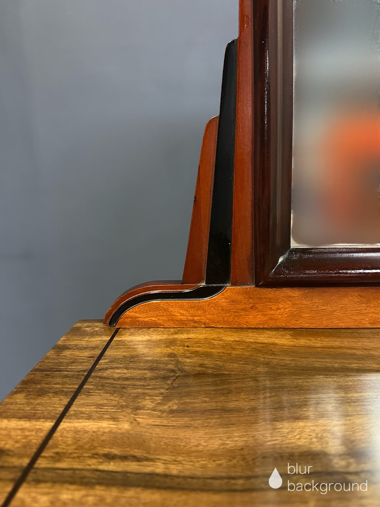 Art Deco Vanity by J.B. Van Sciver with Parquetry Inlay Donald Deskey Style