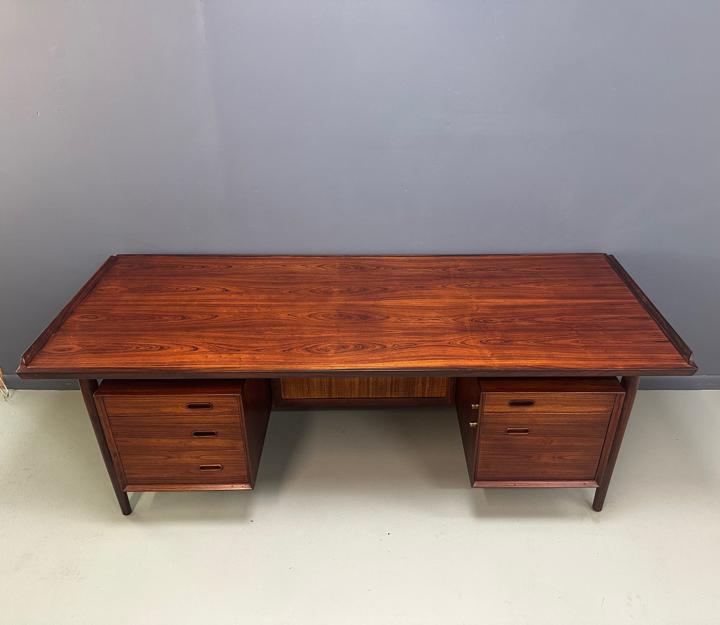 Arne Vodder Rosewood Executive Desk 207 for Sibast, Denmark, 1960s