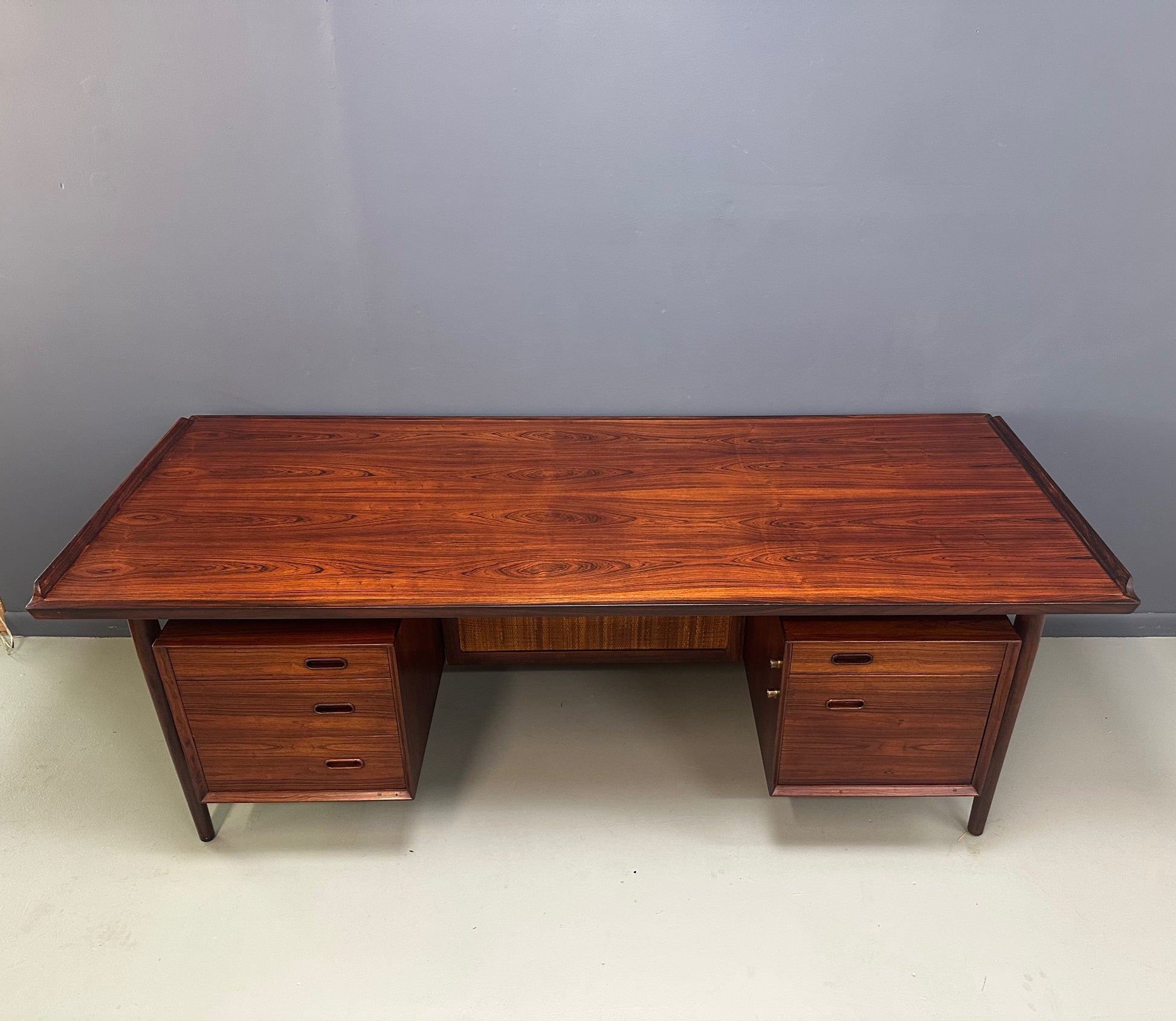 Arne Vodder Rosewood Executive Desk 207 for Sibast, Denmark, 1960s