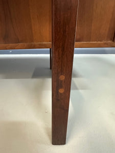 Richard Artschwager Walnut Double Pedestal Executive Desk, Mid-20th Century