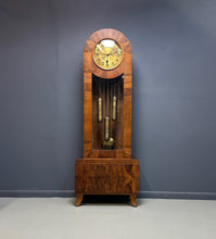 Load image into Gallery viewer, Art Deco J. Brandmann of Berlin Long Case Chiming Clock, Circa 1930s