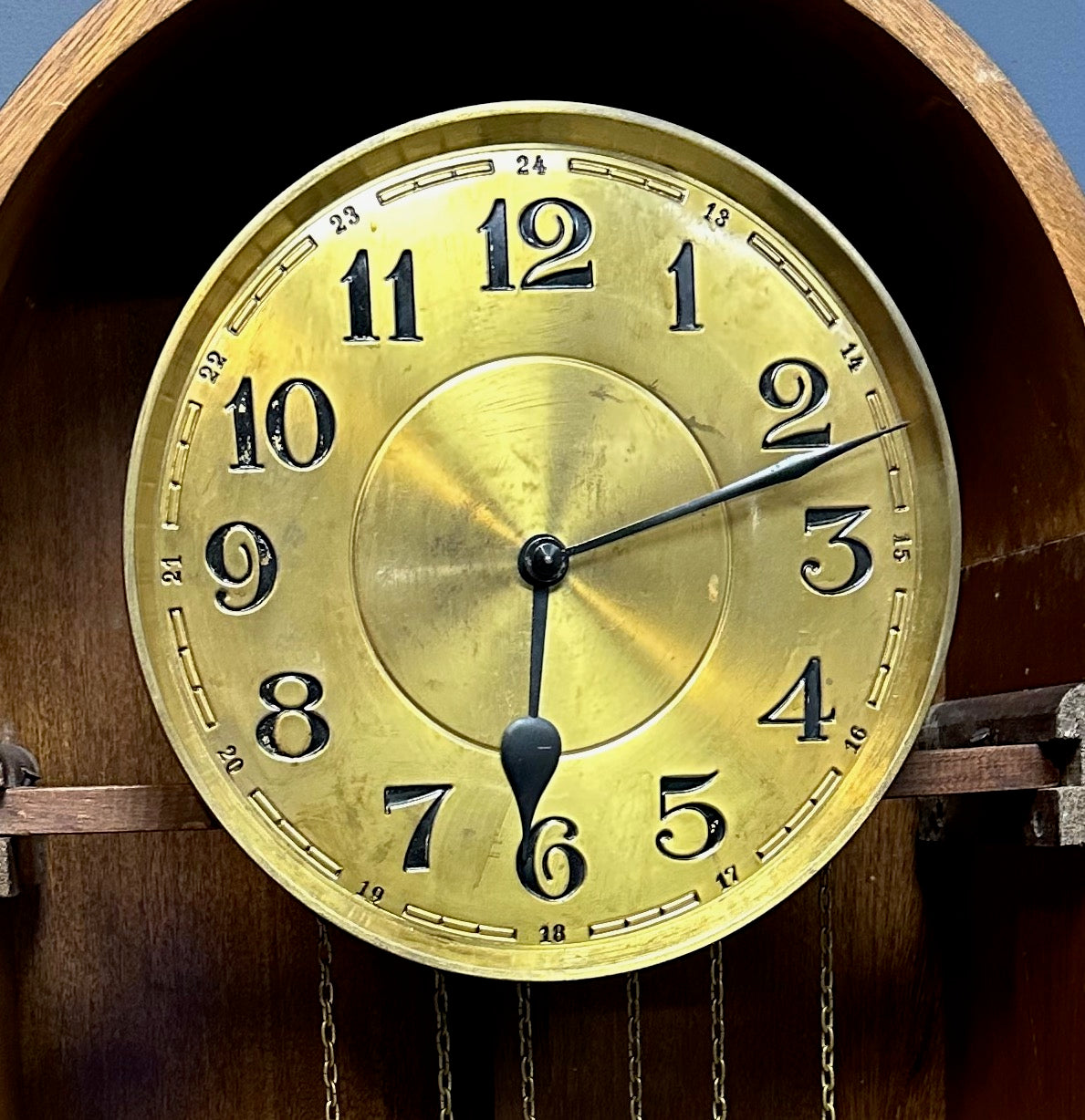 SOLD – Art Deco J. Brandmann of Berlin Long Case Chiming Clock, Circa 1930s