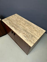 Load image into Gallery viewer, Pair of Mid Century David Parmelee Rosewood Chests for Founders with Marble Tops