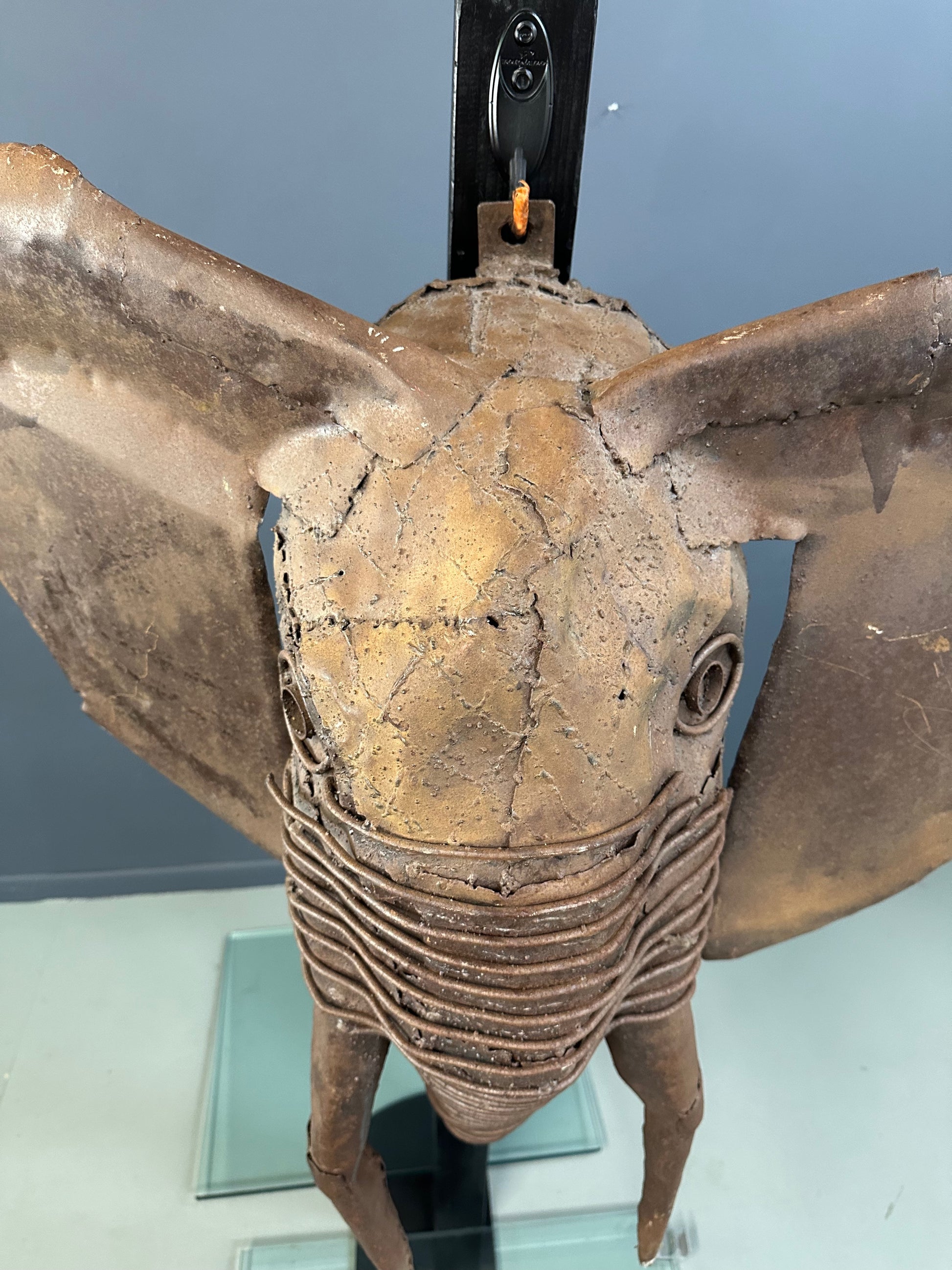 Metal Elephant Head Sculpture by by Renown Kenyan Artist Kioko Mwitiki