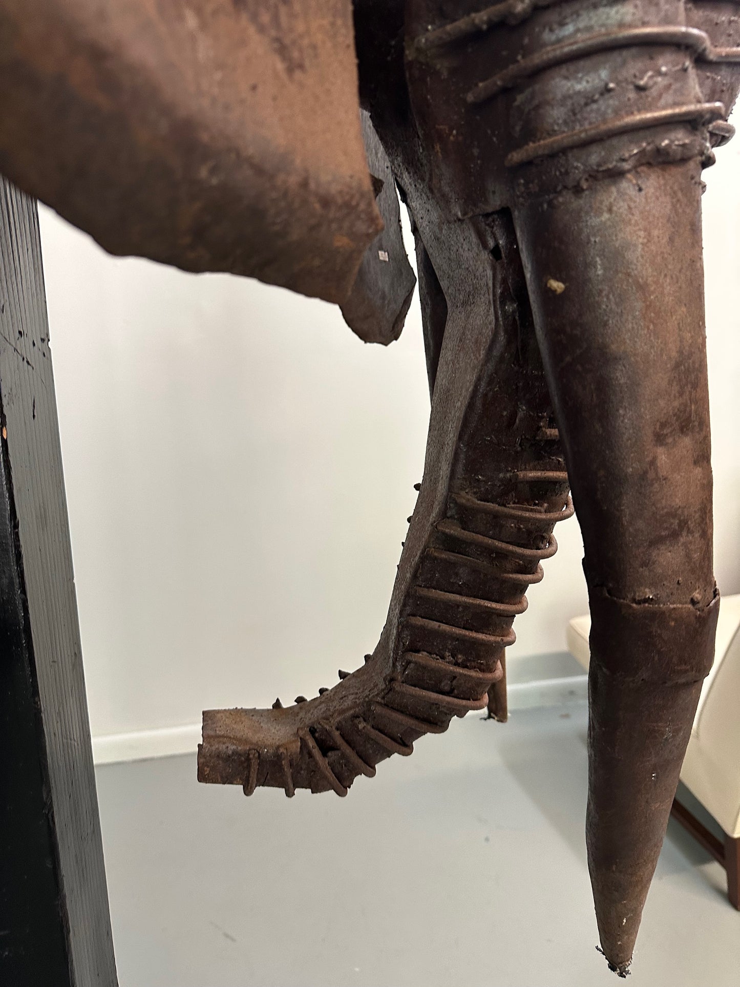 Metal Elephant Head Sculpture by by Renown Kenyan Artist Kioko Mwitiki
