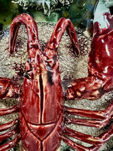 Load image into Gallery viewer, Vintage Majolica Jose Alvaro Lobster Plate, Caldas Da Rainha Portugal C 1930