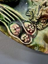 Load image into Gallery viewer, Vintage Majolica Jose Alvaro Lobster Plate, Caldas Da Rainha Portugal C 1930