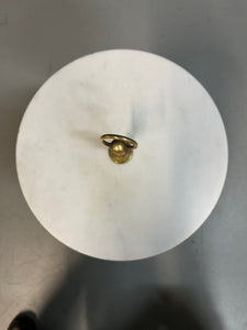 1950s Italian Cesare Lacca Brass and Marble Drinks Table Mid Century