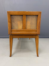 Load image into Gallery viewer, Mid-Century Fine Arts Furniture Cane Bench in Blond Mahogany