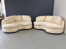 Load image into Gallery viewer, Pair of Custom 1980s Curved Loveseats for Classic Gallery Mid Century