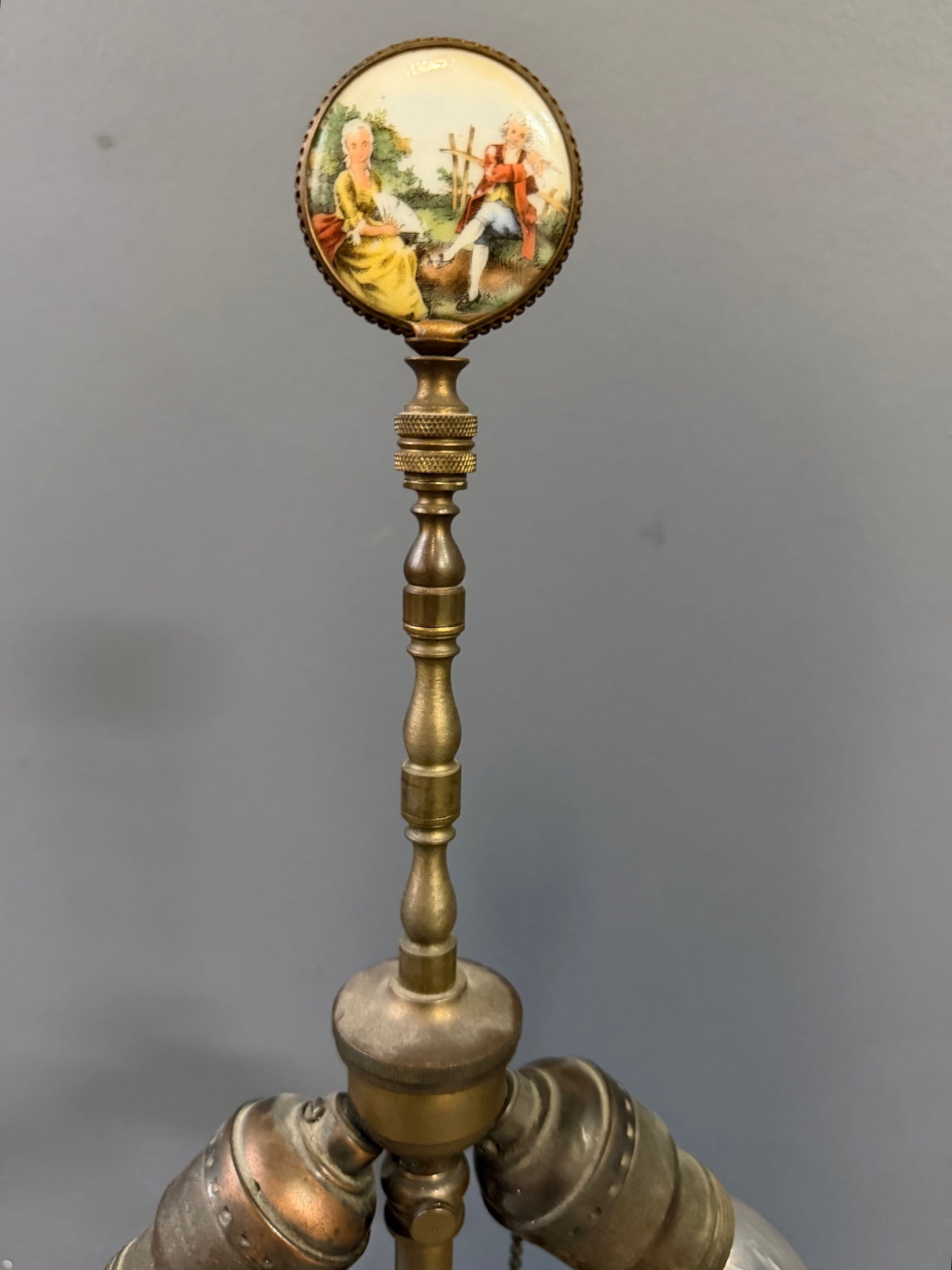 Middle Eastern Qajar Vase Converted to a Table Lamp, Late 1800s to Early 1900s