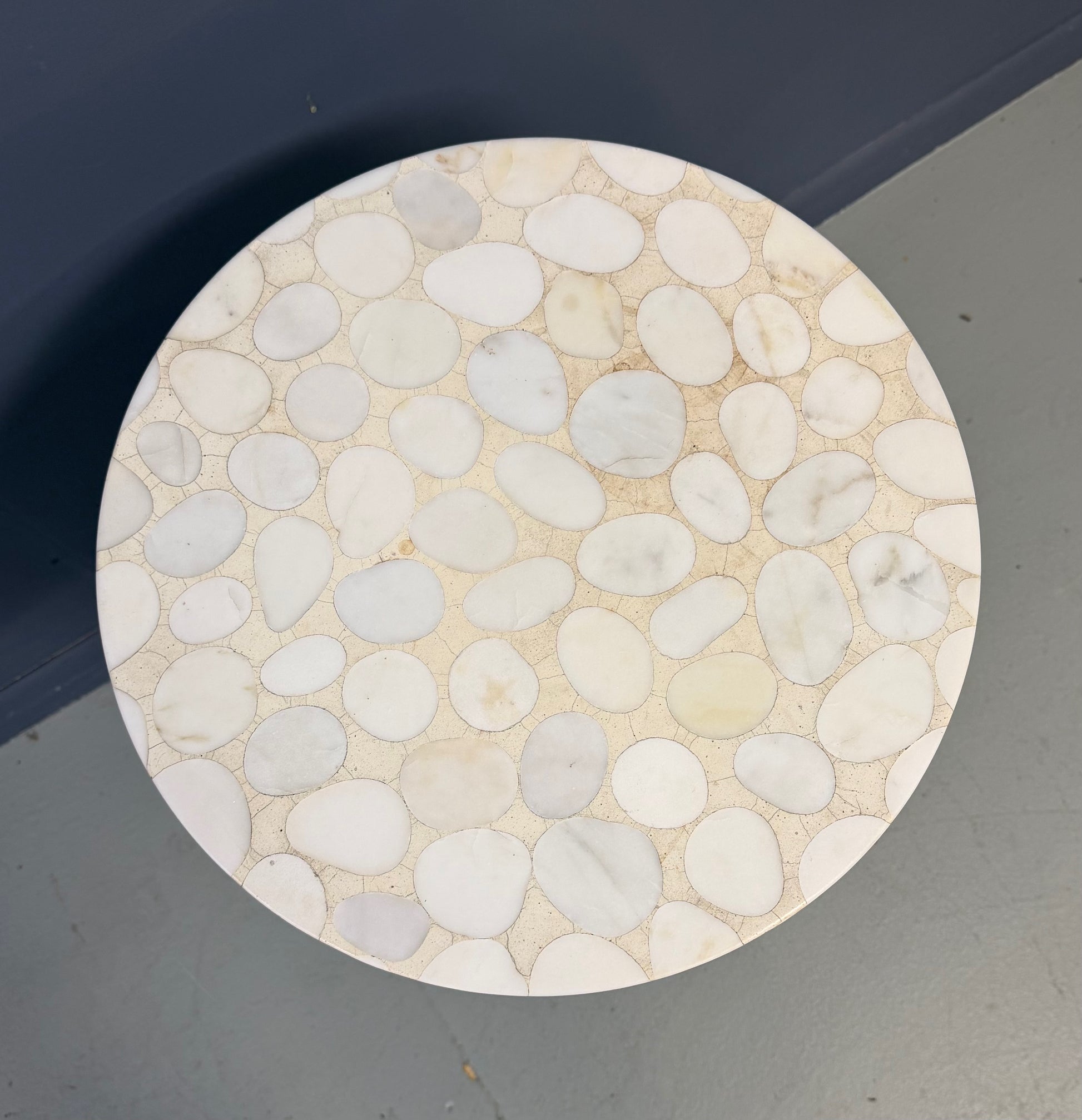 Edward Wormley Model #5928 “A” Table for Dunbar, Walnut, Brass, and Terrazzo Top
