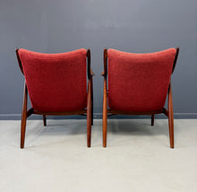 Load image into Gallery viewer, Pair of Finn Juhl NV #45 Chairs in Walnut by Baker Circa 1955 Mid Century