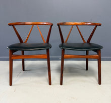 Load image into Gallery viewer, Henning Kjærnulf Model 255 Dining Chair in Rosewood for Bruno Hansen Mid Century