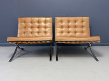 Load image into Gallery viewer, Barcelona Chairs by Ludwig Mies van der Rohe for Knoll a Pair, circa 1955