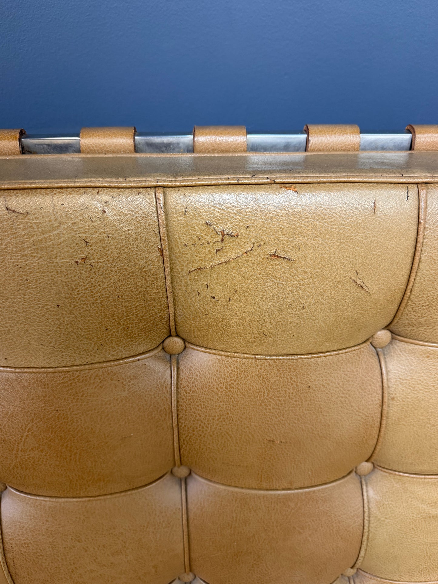Barcelona Chairs by Ludwig Mies van der Rohe for Knoll a Pair, circa 1955