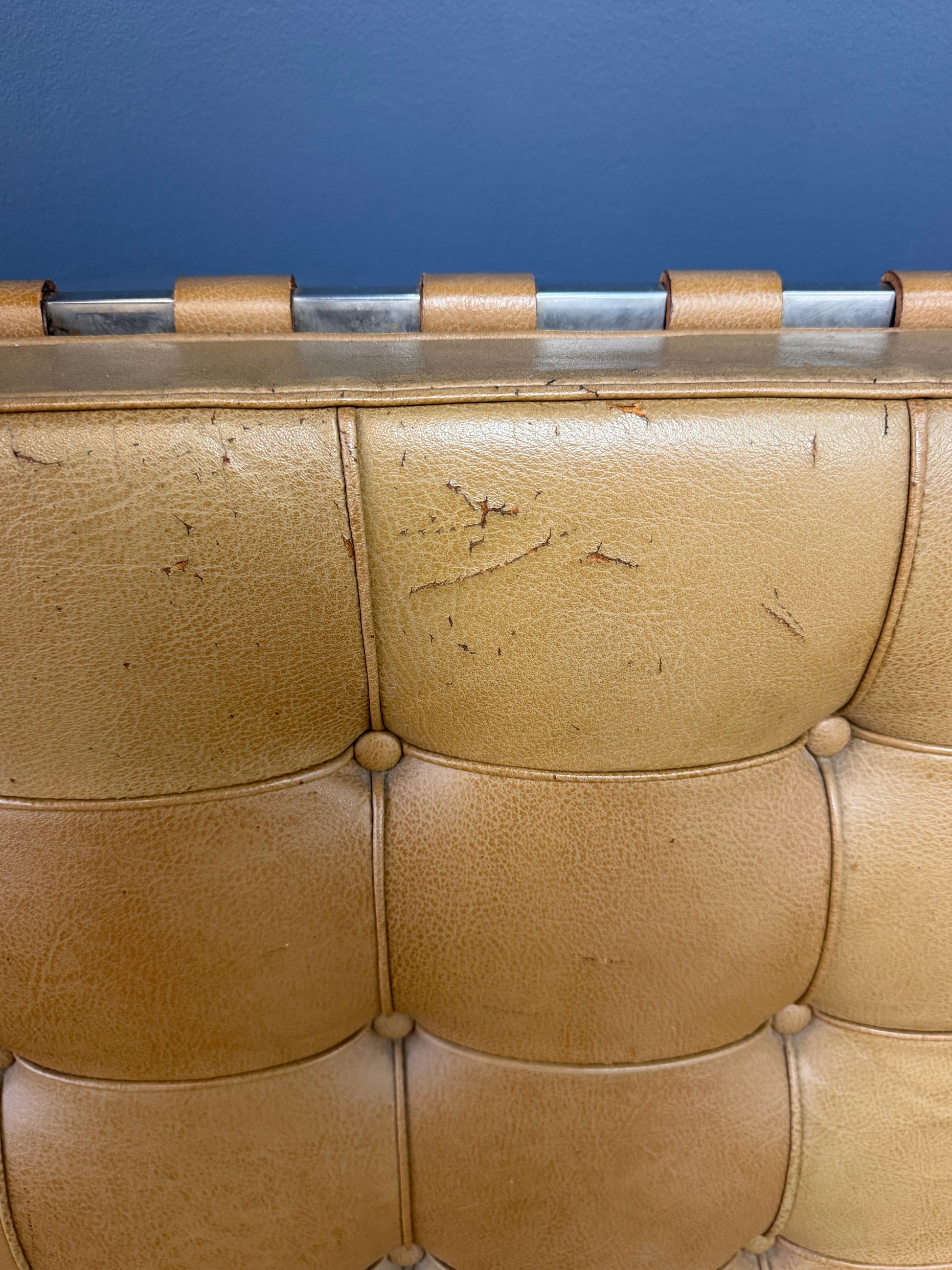 Barcelona Chairs by Ludwig Mies van der Rohe for Knoll a Pair, circa 1955