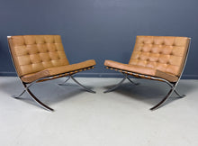 Load image into Gallery viewer, Barcelona Chairs by Ludwig Mies van der Rohe for Knoll a Pair, circa 1955