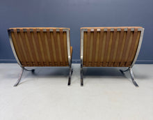 Load image into Gallery viewer, Barcelona Chairs by Ludwig Mies van der Rohe for Knoll a Pair, circa 1955