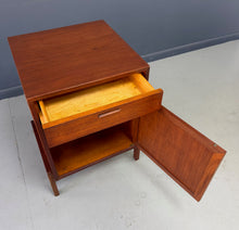 Load image into Gallery viewer, William Watting Teak Nightstands with Drawer and Open Shelf a Pair, Mid-Century