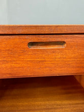 Load image into Gallery viewer, William Watting Teak Nightstands with Drawer and Open Shelf a Pair, Mid-Century