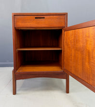 Load image into Gallery viewer, William Watting Teak Nightstands with Drawer and Open Shelf a Pair, Mid-Century