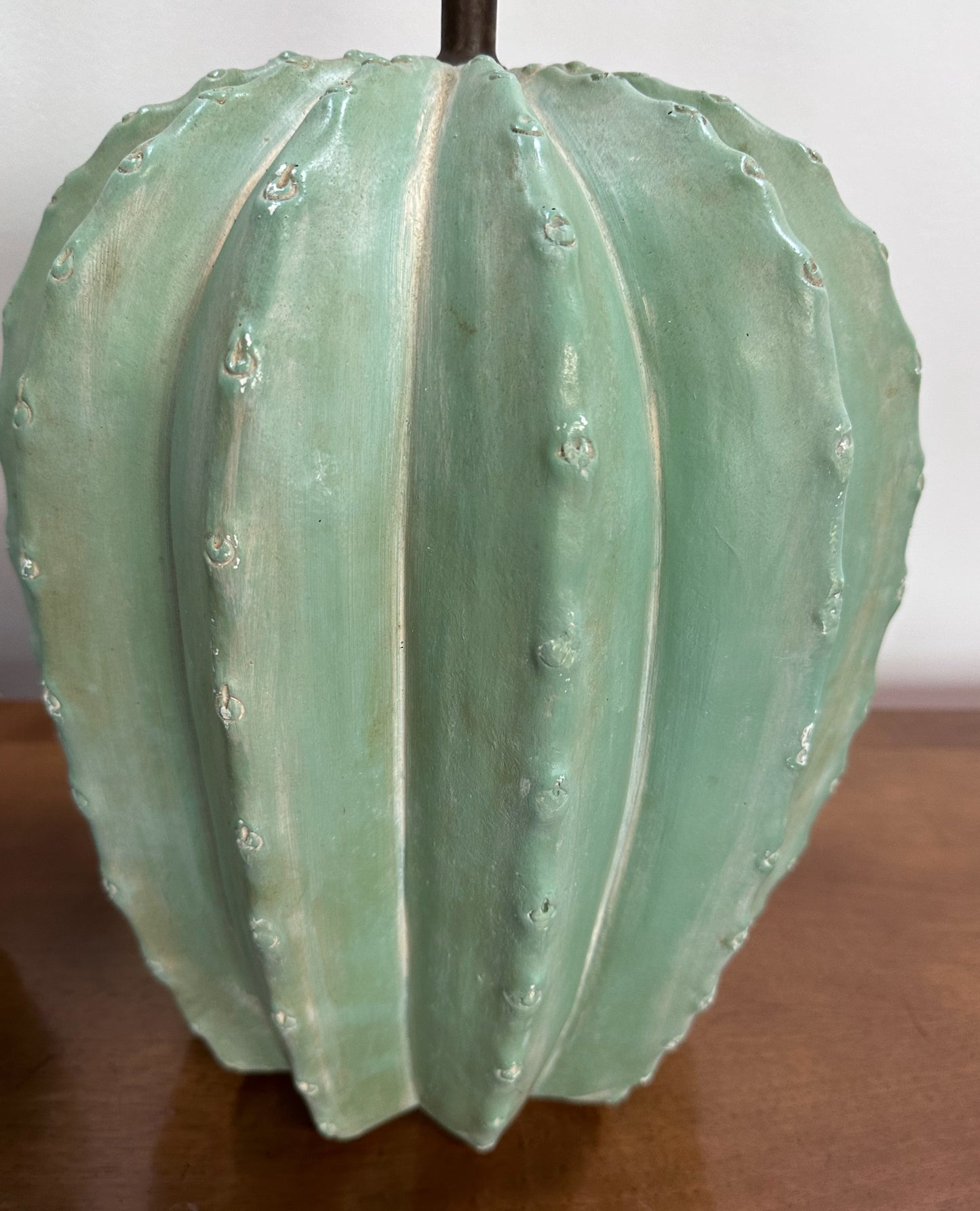 SOLD – Post Modern Pair of Bon Art Cactus Plaster Table Lamps Southwestern Style