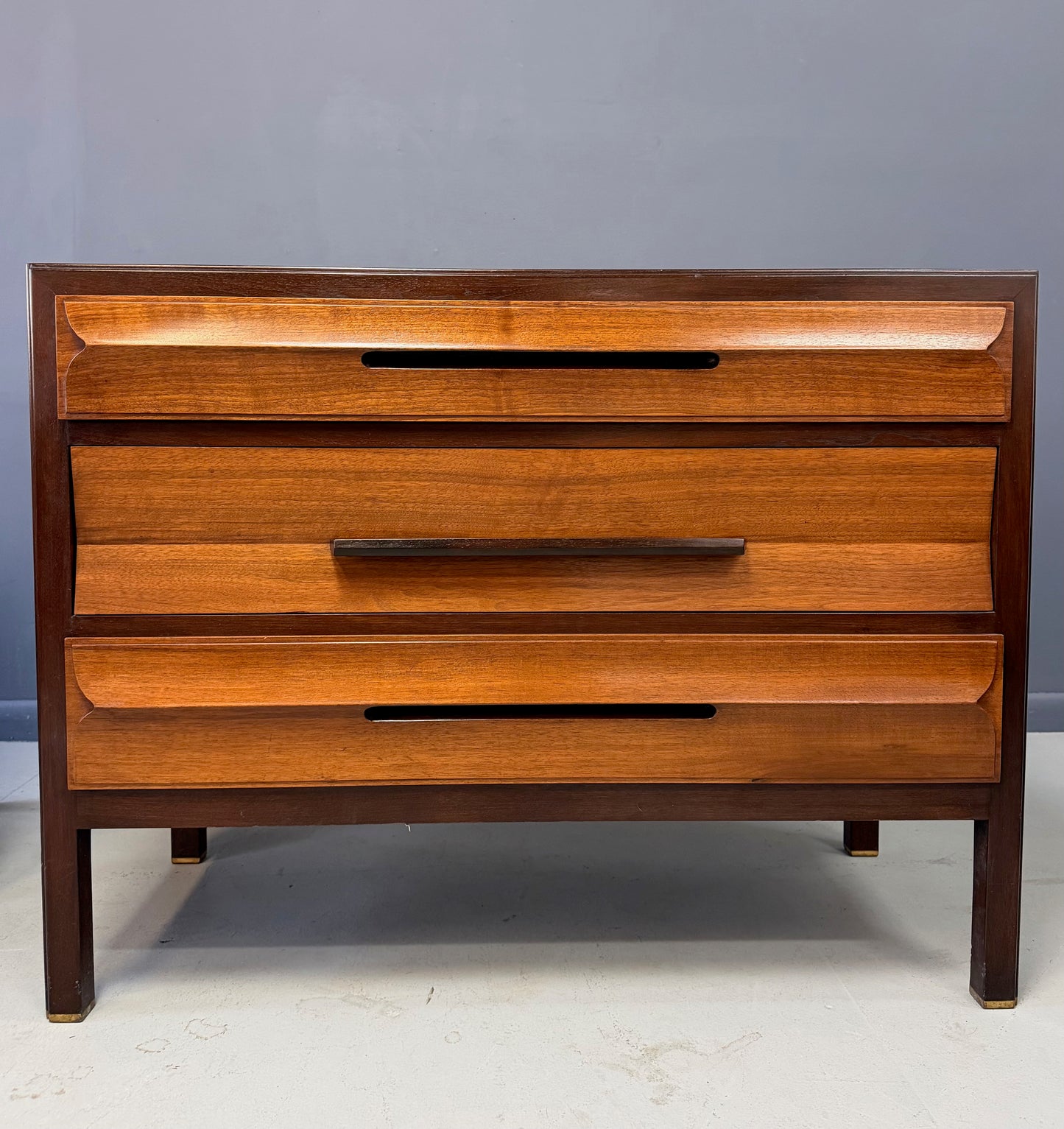 Edward Wormley for Dunbar Furniture Model #5911 Gentleman’s Chests, a Pair Original Finis