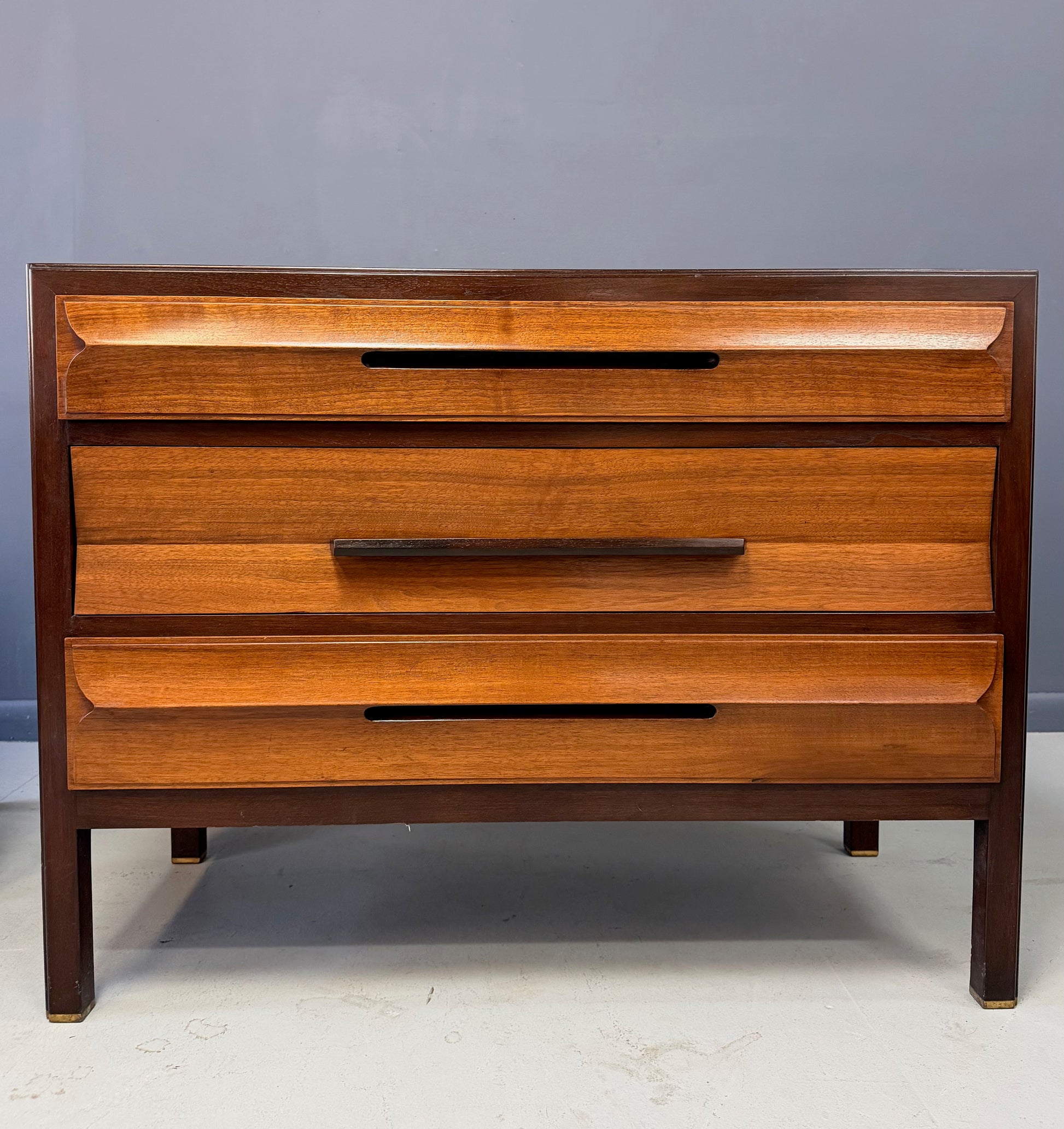 Edward Wormley for Dunbar Furniture Model #5911 Gentleman’s Chests, a Pair Original Finis