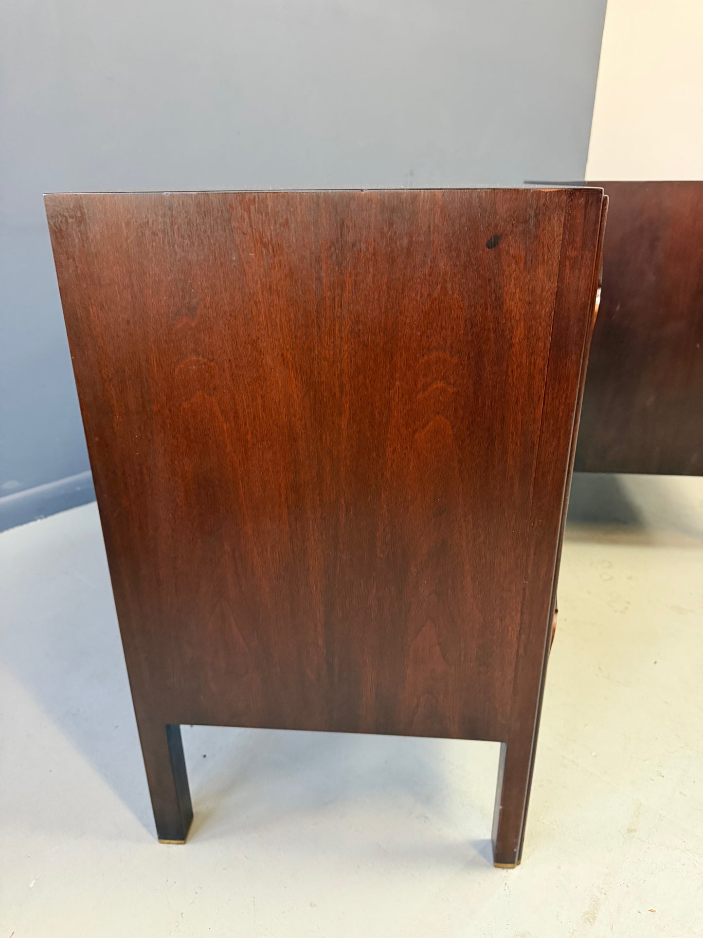 Edward Wormley for Dunbar Furniture Model #5911 Gentleman’s Chests, a Pair Original Finis