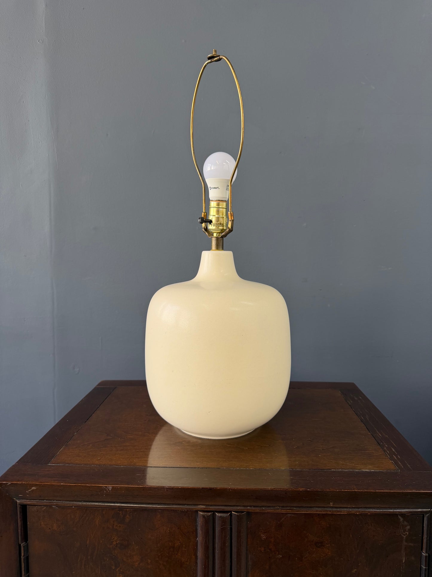 Lotte and Gunnar Bostlund Table Lamp With Original Shade Mid Century
