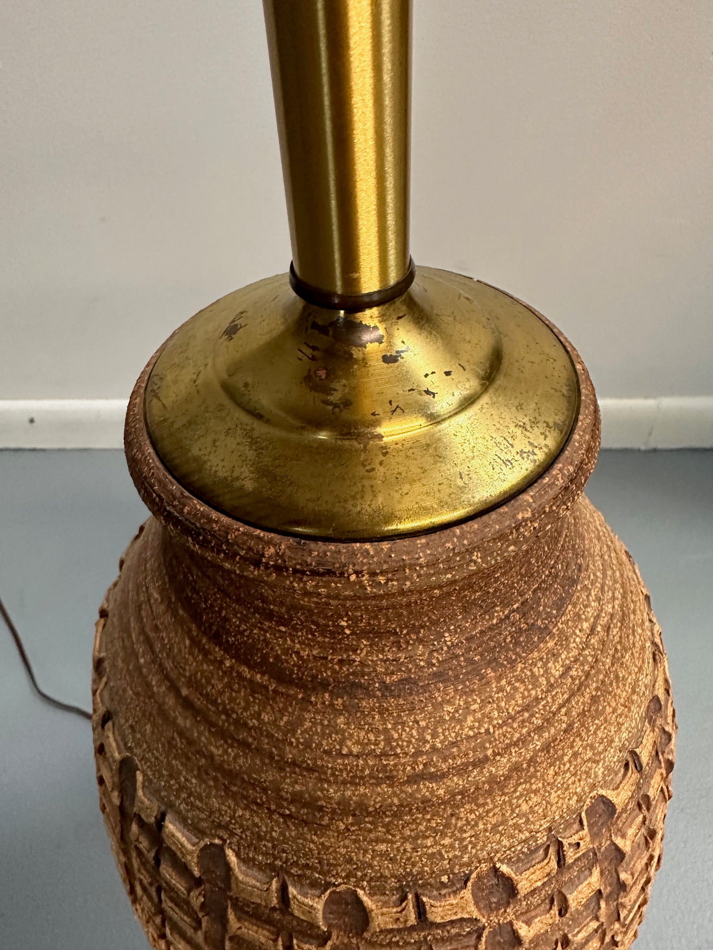 SOLD – Ceramic Table Lamp by California Potter Bob Kinzie Mid Century