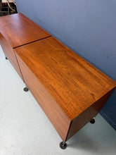 Load image into Gallery viewer, Florence Knoll 6-Drawer Double Dresser in Teak with Satin Nickel Base 1960s