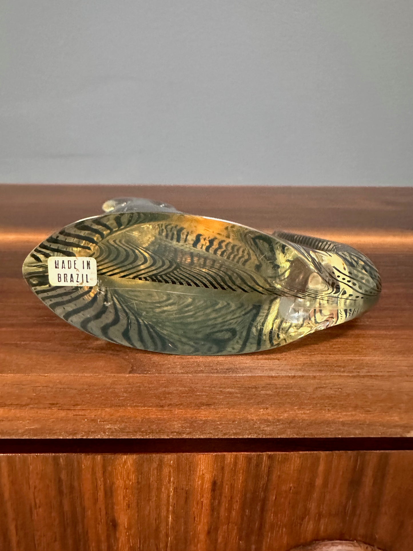 SOLD – Midcentury Op-Art Lucite Cat Sculpture by Artist Abraham Palatnik