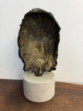 Load image into Gallery viewer, The "Mask" Bronze Sculpture Mounted on Marble by Paul Suttman 1967 Mid Century