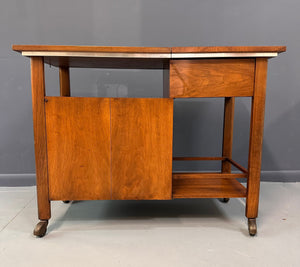 John Widdicomb Bar Cart by Dale Ford with Expanding Top