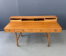 Load image into Gallery viewer, Vintage 1970s Danish Peter Lovig Mid Century Modern Desk in White Oak