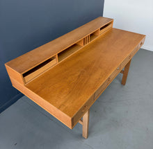 Load image into Gallery viewer, Vintage 1970s Danish Peter Lovig Mid Century Modern Desk in White Oak