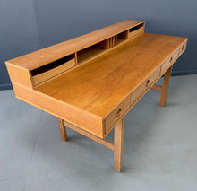 Load image into Gallery viewer, Vintage 1970s Danish Peter Lovig Mid Century Modern Desk in White Oak