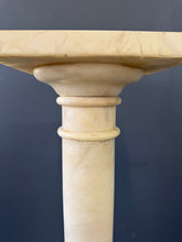 Load image into Gallery viewer, Antique Italian White 7 Piece Carved Alabaster Pedestal Column