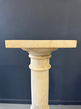 Load image into Gallery viewer, Antique Italian White 7 Piece Carved Alabaster Pedestal Column