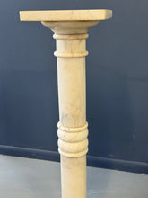 Load image into Gallery viewer, Antique Italian White 7 Piece Carved Alabaster Pedestal Column