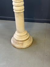 Load image into Gallery viewer, Antique Italian White 7 Piece Carved Alabaster Pedestal Column