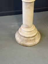 Load image into Gallery viewer, Antique Italian White 7 Piece Carved Alabaster Pedestal Column