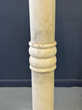 Load image into Gallery viewer, Antique Italian White 7 Piece Carved Alabaster Pedestal Column