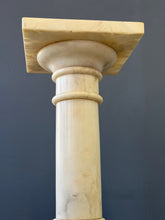 Load image into Gallery viewer, Antique Italian White 7 Piece Carved Alabaster Pedestal Column