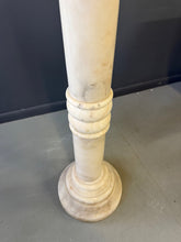 Load image into Gallery viewer, Antique Italian White 7 Piece Carved Alabaster Pedestal Column